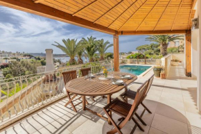 Azure Dream: Lux 4-Bed Villa with Pool, Sea View & Garage